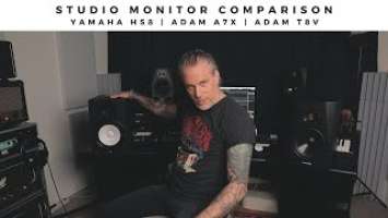 Studio Monitor Comparison: YAMAHA HS8 vs ADAM A7X vs ADAM T8V