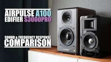 Edifier S3000Pro vs AirPulse A100  ||  Sound & Frequency Response Comparison