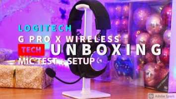 Logitech G Pro X Wireless Lightspeed Unboxing, ASMR & Microphone test | Blu-voice enabled