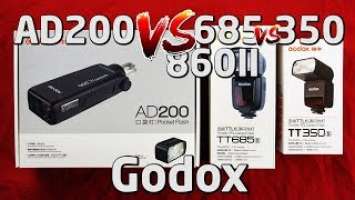Godox AD200 vs 685 vs 860II vs 350