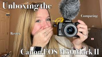 Unboxing the Canon EOS M50 Mark II