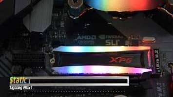 XPG SPECTRIX S40G SSD - RGB Lighting Effect Demonstration