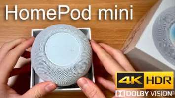 HomePod Mini ASMR Unboxing & Sound Test【4K 60fps HDR】|HAO Studio