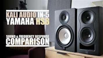 Kali Audio IN-5 vs Yamaha HS8  ||  Sound & Frequency Response Comparison