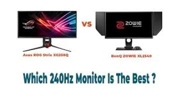 Asus XG258Q vs BenQ  XL2540 Comparison Review || Which 240Hz Monitor Should You Buy?