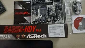 ASRock B450M HDV R4.0 BEST Budget Motherboard Unboxing