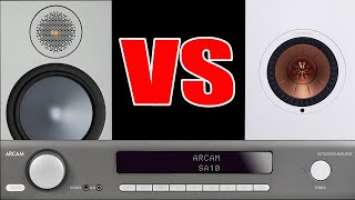 [Sound Battle] KEF LS50 vs Monitor Audio Bronze 100 Bookshelf Speakers with Arcam SA10 Amplifier