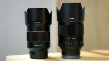 Rokinon AF 50mm f/1.4  VS Sony Planar 50mm F1.4 - Comparison Review