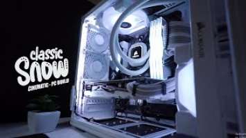 Classic Snow PC Build 2020 Cinematic Timelapse Video [B550M Steel Legend + Ryzen 5 3600XT]