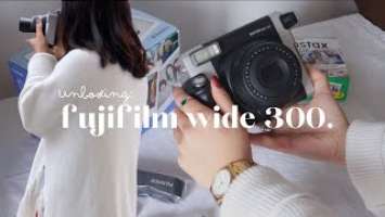 ☆ UNBOXING MY FUJIFILM INSTAX WIDE 300 | photo examples + MY FIRST YOUTUBE VIDEO