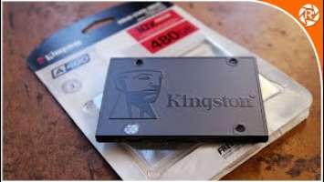فتح علبة  Kingston A400 SATA SSD  والفرق بين ssd و hdd ولماذا يجب عليك الترقية الى ssd