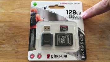 Kingston Canvas React Plus Kit 128GB MicroSD 8K Video Review 6-11-21