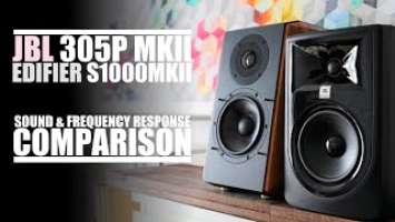 Edifier S1000MKII  vs  JBL 305P MKII  ||  Sound & Frequency Response Comparison