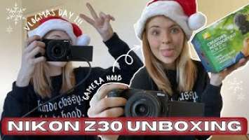 THE BEST CAMERA FOR YOUTUBE CREATORS?! Nikon Z30 Unboxing and VLOGMAS INTRO! | Vlogmas 2023 - Day 1