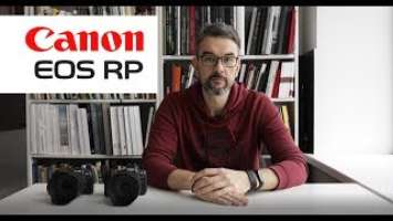 Canon EOS RP обзор и первые впечатления в сравнении с EOS R.