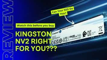 Can your SSD do this? Review of Kingston NV2 | #tpstechin #techreview #kingston #ssd