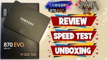 SAMSUNG 870 EVO Review Unboxing Speed Test 10-Year-old Laptop What SSD size to buy #samsung #870EVO