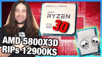 AMD Hits Hard: Ryzen 7 5800X3D CPU Review & Benchmarks vs. i9-12900KS