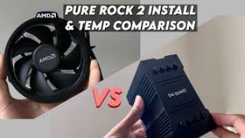 Be Quiet! Pure Rock 2 Black Edition | Install & Temperature Comparison