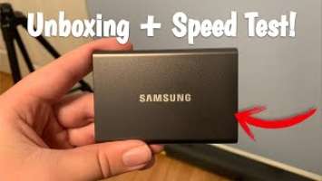Samsung T7 Portable SSD Unboxing & Speed Test!