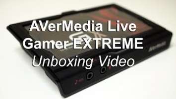 [HD] AVerMedia Live Gamer EXTREME Unboxing Video GC550 LGX