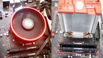 AMD Wraith Spire vs Cooler Master hyper 212 LED turbo cooler 2019