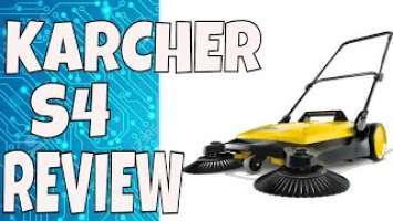 Karcher S 4 Twin Walk-Behind Outdoor Hand Push Sweeper - Review & Unboxing