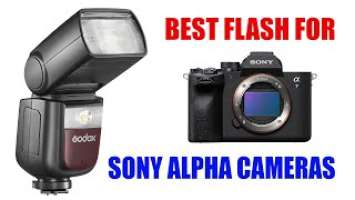Best Speedlight Flash for Sony Alpha Cameras [ Godox v860 III S for a7 IV,  A1, a6600, a7c, etc ]