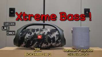JBL Boombox 2 vs Harman Kardon Citation 200 Sound / Bass comparison
