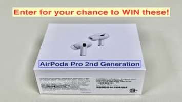 Apple AirPods Pro 2nd Generation Headphones Unboxing Giveaway Drawing on 12/1/2022