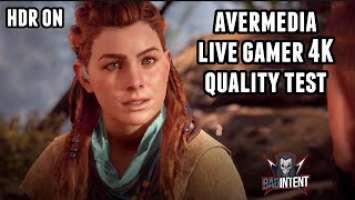 AVerMedia Live Gamer 4K (GC 573) Quality Test HDR [PS4 Pro Horizon Zero Dawn]