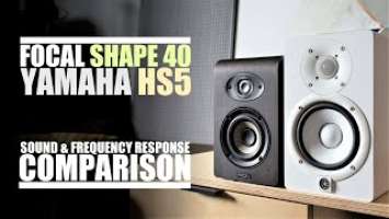 Focal Shape 40  vs  Yamaha HS5  ||  Sound & Frequency Response Comparison
