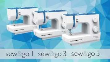 bernette sew&go 1, 3 + 5: threading and preparing to sew