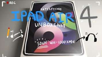 iPad Air 4 2020 Unboxing with Sony WH-1000XM4