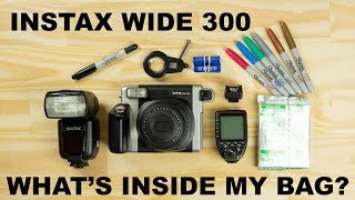 Instax Wide 300 - What's Inside my CAMERA BAG