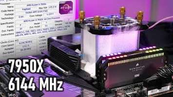 Ryzen 7000 Temperature Scaling - Overclocking the 7950X to over 6GHz with Dry Ice
