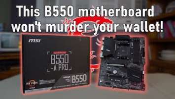 MSI B550-A Pro ATX motherboard | Unboxing and overview