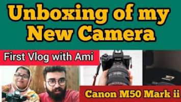 unboxing of my new camera with ama | Canon M50 mark Ii unboxing