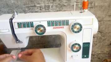 Как заправить швейную машинку janome. Sew mashine Janome