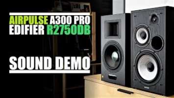 AirPulse A300 PRO  vs  Edifier R2750DB  ||  Sound Comparison