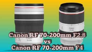 Canon Rf 70-200mm f2.8 vs Canon Rf 70-200mm f4 Tutorial