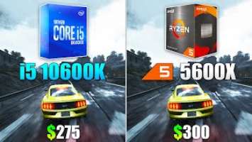 Ryzen 5 5600X vs Core i5 10600K - Test in 10 Games