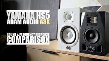 Adam Audio A3X vs Yamaha HS5  ||  Sound & Frequency Response Comparison