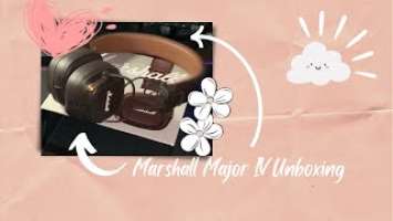 ✨Marshall Major IV (brown) Unboxing