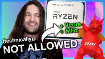Breaking AMD's Rules: "Overclocking" the Ryzen 7 5800X3D (Kombo Strike)