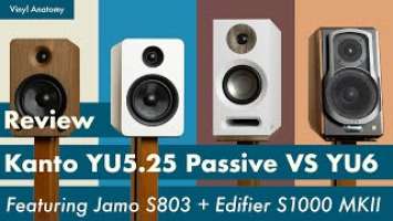 Kanto YU5.25 passive speaker review. YU5.25 vs YU6 featuring Jamo S803 & Edifier S1000 MKII