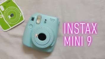FUJIFILM INSTAX MINI 9 CAMERA (ICE BLUE) UNBOXING WITH CLEAR INSTRUCTIONS !!
