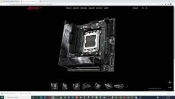 Overview ASUS ROG STRIX X670E I GAMING WIFI 6E Socket AM5 waz in the box