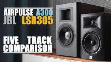 AirPulse A300 vs JBL LSR305  ||  5 Track Comparison