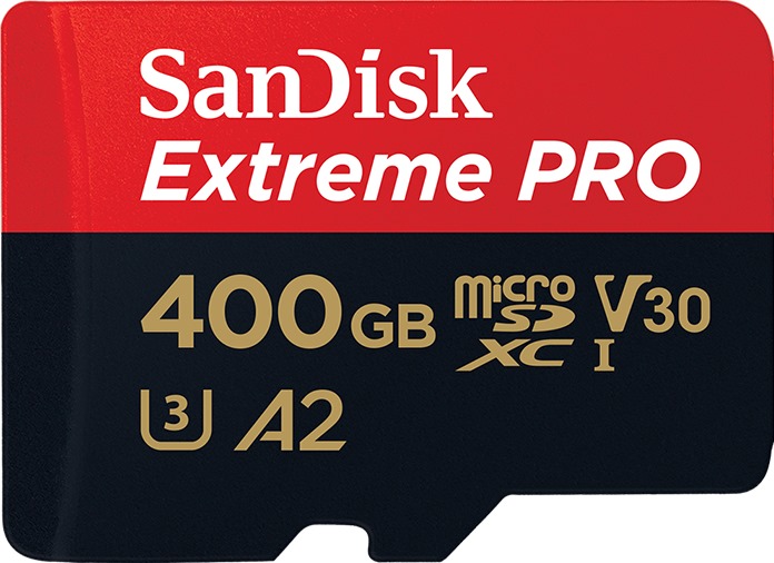 SanDisk Extreme Pro V30 A2 microSDXC UHS-I U3 400 ГБ